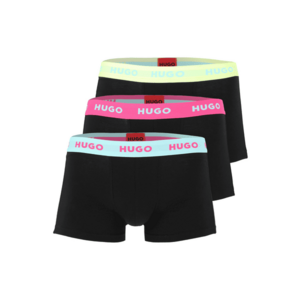 HUGO Boxeralsók világoskék / sárga / rózsaszín / fekete kép