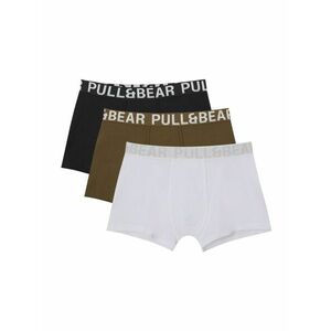 Pull&Bear Boxeralsók világosszürke / olíva / fekete / fehér kép