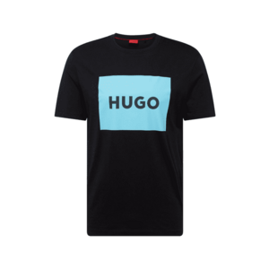 HUGO Póló 'Dulive222' világoskék / fekete kép