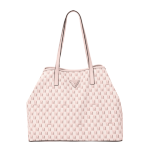 GUESS Shopper táska 'Vikky' szürke / rózsaszín / fehér kép