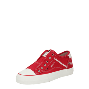 MUSTANG Rövid szárú sportcipők piros / fehér kép
