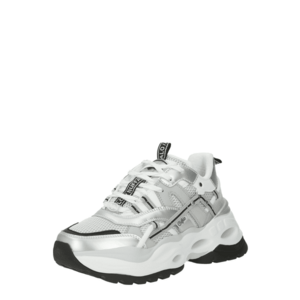 BUFFALO Rövid szárú sportcipők 'TRIPLET HOLLOW' fekete / ezüst / fehér kép