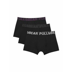 Pull&Bear Boxeralsók szürke / lila / fekete / fehér kép