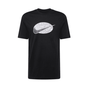 Nike Sportswear Póló 'SWOOSH' grafit / világosszürke / fekete / fehér kép