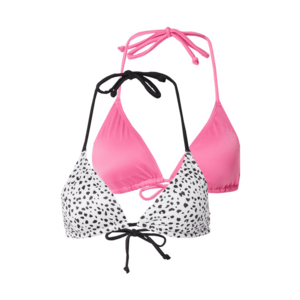 Dorina Bikini felső rózsaszín / fekete / fehér kép