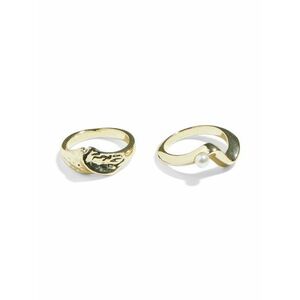 PIECES Gyűrűk 'KALLY' arany / gyöngyház-fehér kép