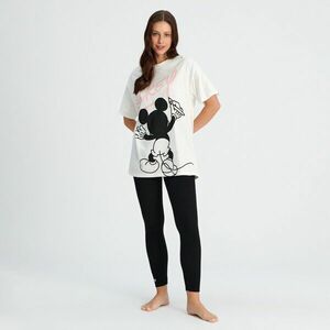 Sinsay - Mickey Mouse Pamut pizsamaszett - Krém kép