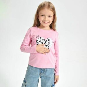 Sinsay - Hosszú ujjú póló mintával - Rózsaszín kép