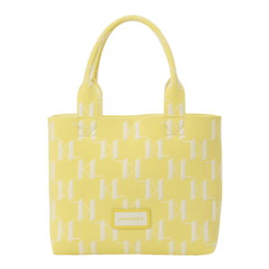 Karl Lagerfeld Shopper táska sárga / fehér kép