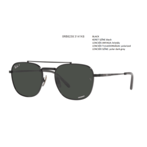 RAY BAN RB8258 FRANK II TITANIUM 3141K8 POL.NAPSZEMÜVEG kép