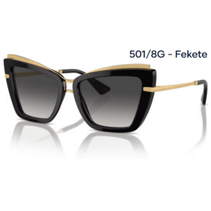 Dolce & Gabbana DG4472 501/8G - Fekete napszemüveg kép