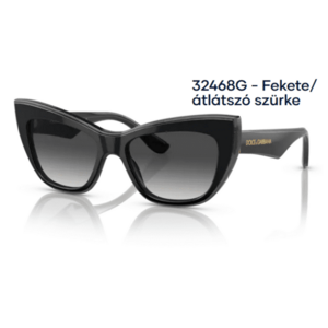 Dolce & Gabbana DG4417 32468G - Fekete/átlátszó szürke napszemüveg kép