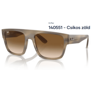 RAY-BAN RB0360S DRIFTER 140551 - Csíkos zöld NAPSZEMÜVEG kép