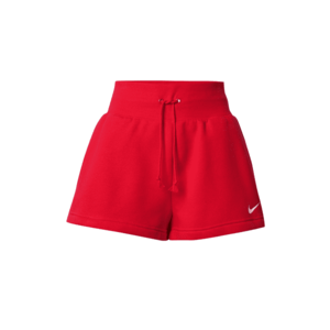 Nike Sportswear Nadrág 'Phoenix Fleece' piros / fehér kép