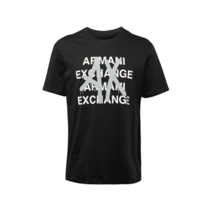 ARMANI EXCHANGE Póló szürke / fekete / fehér kép