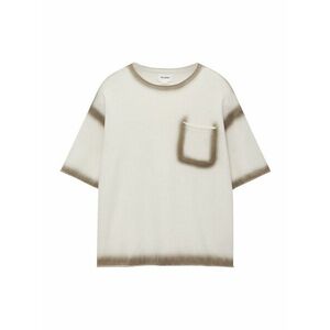 Pull&Bear Póló khaki / fehér kép