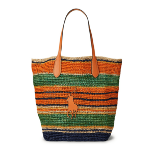 Polo Ralph Lauren Shopper táska bézs / kék / zöld / narancs kép