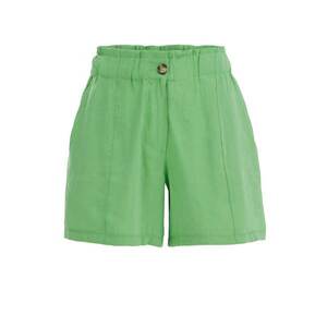 WE Fashion Élére vasalt nadrágok zöld kép