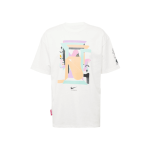 Nike Sportswear Póló pasztellkék / sárgabarack / fekete / tojáshéj kép