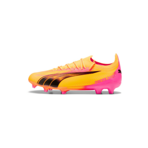 PUMA Futballcipők 'ULTRA ULTIMATE' aranysárga / rózsaszín / fekete kép