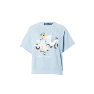 Polo Ralph Lauren Tréning póló világoskék / piszkosfehér kép