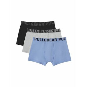 Pull&Bear Boxeralsók világoskék / szürke / fekete kép