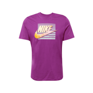Nike Sportswear Póló 'FUTURA' sárga / világosszürke / lila kép