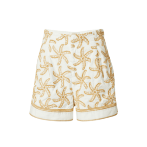 SCOTCH & SODA Élére vasalt nadrágok 'Starfish' bézs / fehér kép