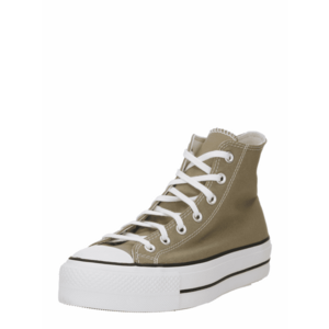 CONVERSE Magas szárú sportcipők 'Chuck Taylor All Star Lift' olíva / fehér kép
