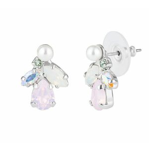 Preciosa Preciosa Bájos fülbevaló kristállyal és szintetikus opálokkal Candy Blossom 2362 70 kép