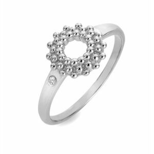 Hot Diamonds Hot Diamonds Gyönyörű ezüst gyűrű gyémánttal Blossom DR278 59 mm kép