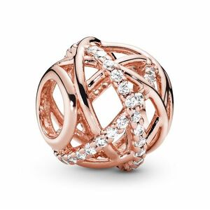 Pandora Pandora Bronz gyöngy csillogó kristályokkal 781388CZ kép