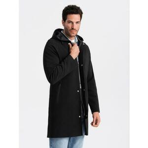 Férfi kapucnis kabát fekete kép