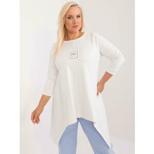 Női plus size blúz 3/4 ujjal ekrü színű kép