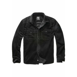 Brandit Corduroy Classic Shirt Long Sleeve black kép