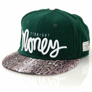 Cayler & Sons Straight Money Cap Forrest Green Snake White kép