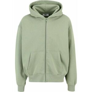 DEF Zip Hoody green washed kép