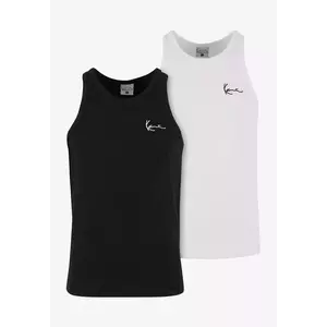 Karl Kani Chest Signature Essential Waffle Tank Top 2 pack black/white kép