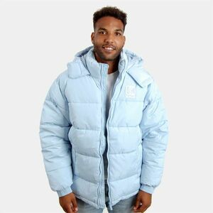 Karl Kani OG Hooded Puffer Jacket light blue kép