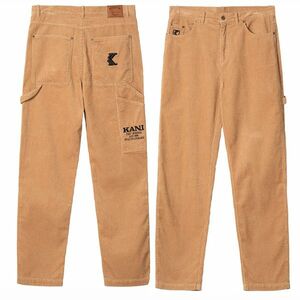 Nadrág Karl Kani Retro Corduroy Cargo Pants sand kép