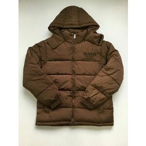 Karl Kani Retro Hooded Puffer Jacket brown kép