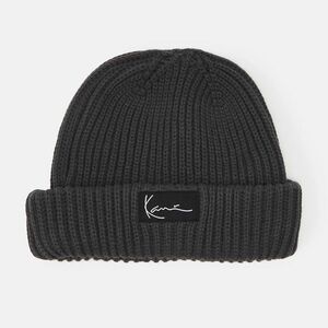 Téli sapka Karl Kani Signature Fisherman Beanie Anthracite kép