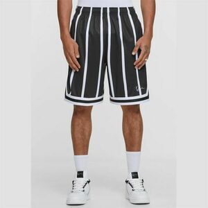 Rovid nadrág Karl Kani Small Signature Striped Mesh Shorts black/white kép