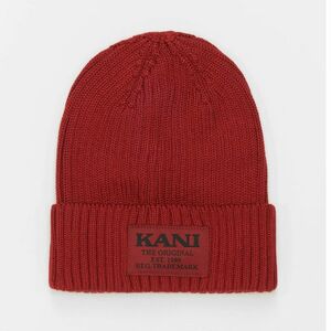 Téli sapka Karl Kani Woven Retro Classic Beanie Red kép