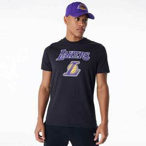 Férfi póló New Era LA Lakers NBA Regular T-Shirt Black kép