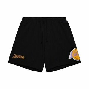 Mitchell & Ness shorts Los Angeles Lakers Postgame Fleece Shorts Vintage Logo black kép