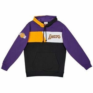 Mitchell & Ness sweatshirt Los Angeles Lakers Color Blocked Fleece Hoodie purple kép