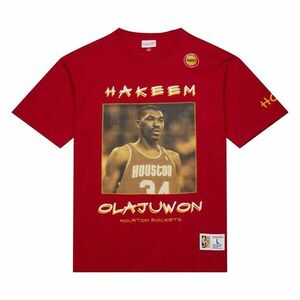 Mitchell & Ness T-shirt Heavyweight Premium Player Tee Vintage Logo Houston Rockets red kép