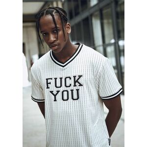 Mr. Tee Fuckyou Jersey wht/blk kép