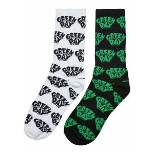 Mr. Tee Green Day Socks 2-Pack black/white kép